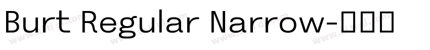 Burt Regular Narrow字体转换